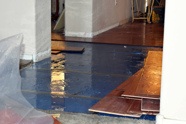 Professional Burst Pipe Cleanup technician working in Claremore, OK